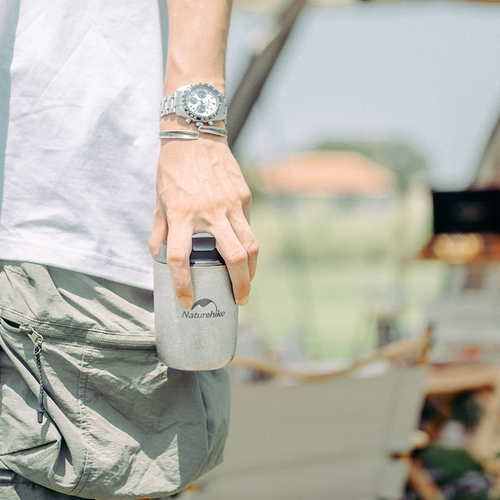 Природная утренняя звезда Mang Double -Slayer Titanium с чашкой портативной открытой открытой открытой -Кэмпики Анти -хот -чашка водяной чашки