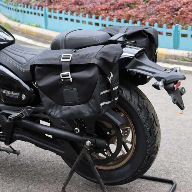 Folding backrest side bag CU250 modification parts