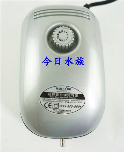 海利ACO-9601系列可调氧气泵5505增氧泵鱼缸6604增氧机养鱼加氧泵 - 图1