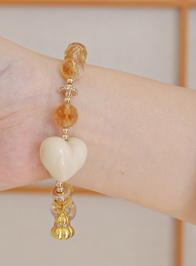 【金心皓月】水晶手串黄塔晶