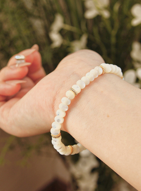 【星贝谣】天然贝壳石手链简约