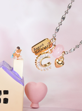 【韩国采购国内现货】AUGUST HARMONY八月和谐 项链轻奢小众ins毛