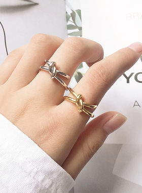 magicfish简约小众钛钢指环