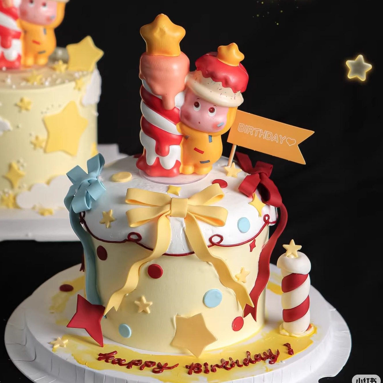 网红爆款可爱许愿蜡烛星星人蛋糕装饰摆件生日蛋糕甜品装饰公仔,淘宝优惠券,粉丝福利购,淘宝优惠卷