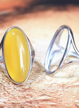 纯银戒指空托定做镶嵌复古