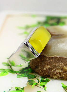 宏利纯银定做简约款8*14戒指托