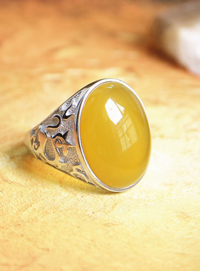 宏利925纯银戒指空托男戒指托