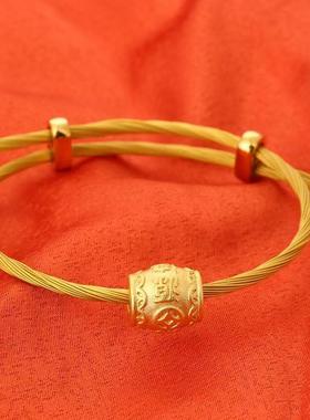 适用周家编织黄金色钢丝绳配绳