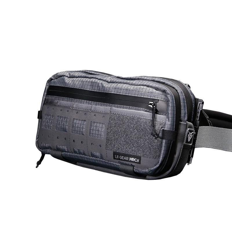 LiiGear战术单肩包控制先生二代黑色大力马斜挎包户外机能斜挎包