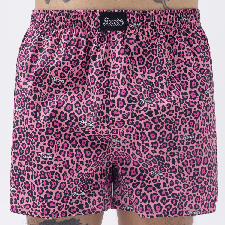 霹危斯PEEVISH豹纹纯棉阿罗裤宽松内裤男女居家短睡裤孖烟通裤衩,淘宝优惠券,粉丝福利购,淘宝优惠卷