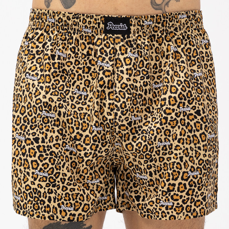 豹纹阿罗裤纯棉男士宽松四角内裤头女居家情侣短睡裤大裤衩孖烟通,淘宝优惠券,粉丝福利购,淘宝优惠卷