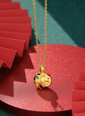 吉祥吊坠吊坠吉祥大象项链