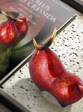 黄铜奔马牛羚羊装饰摆件