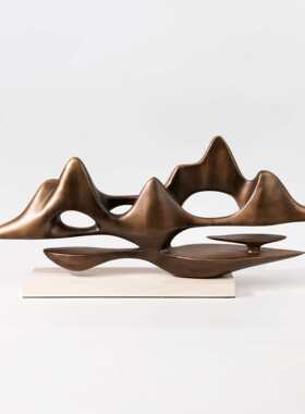 轻奢新中式创意树脂假山石摆件