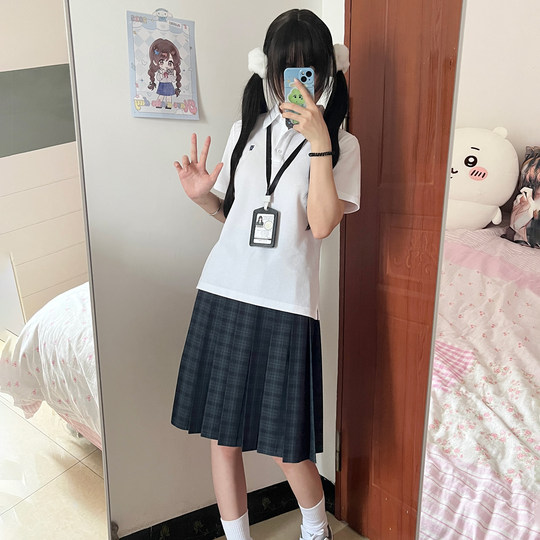 Hua Qianzhu's new product small pool plaid skirt jk uniform