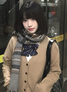 花千猪JK大衣配套围巾