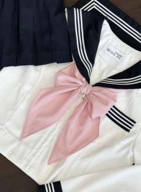 花千猪JK 纯色领巾  日系百搭款水手服三角巾/直条巾jk制服搭配款