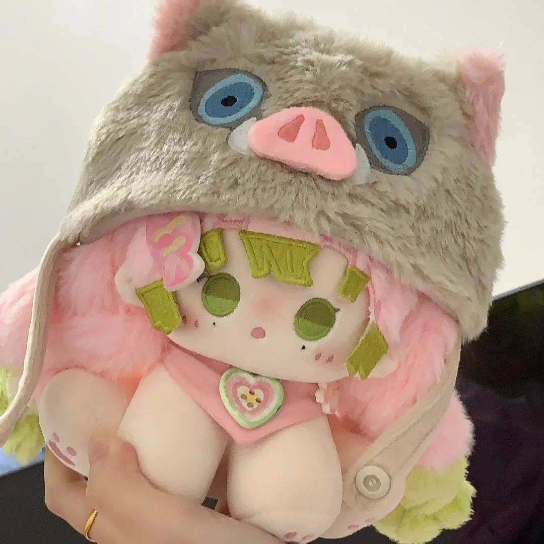 鬼灭之刃甘露寺蜜璃15cm小狗坐体棉花娃娃周边可爱毛绒玩偶公仔,淘宝优惠券,粉丝福利购,淘宝优惠卷