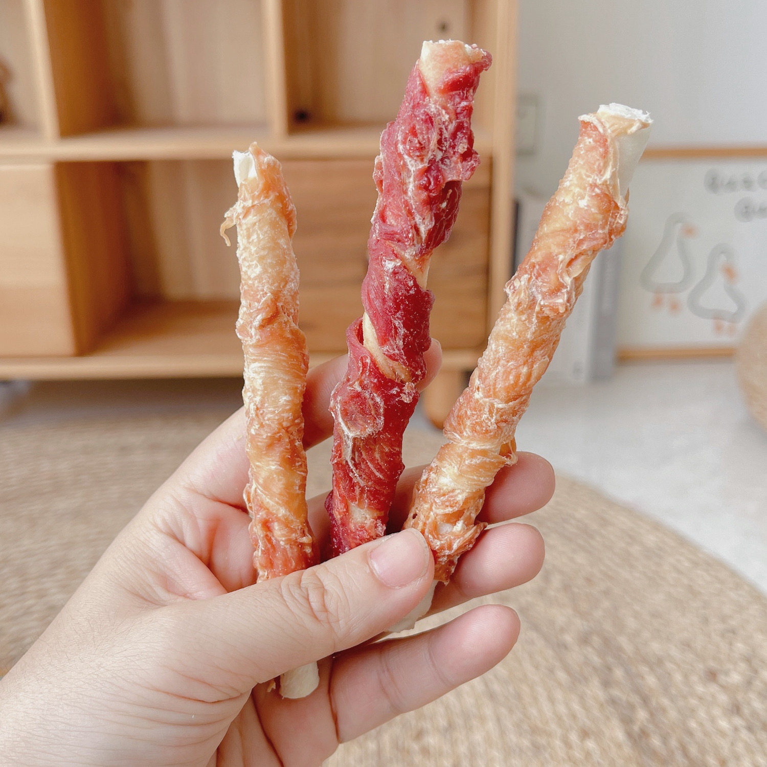 益和狗狗牛皮磨牙棒鸡肉鸭肉缠绕耐咬狗零食成犬5寸洁齿骨除口臭,淘宝优惠券,粉丝福利购,淘宝优惠卷