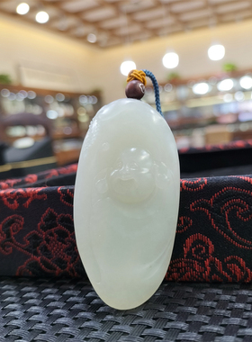 新疆和田白玉籽料吊坠手链貔貅