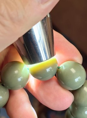 新疆和田沙枣青籽料16大仙丹手链 项链手镯平安扣皮带扣W