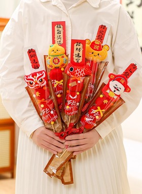 新年氛围布置马年糖葫芦装饰场景过年拍照道具2026年会高级感摆件