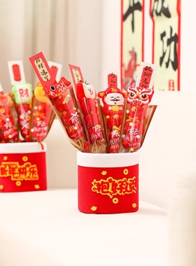 新年桌面装饰品毛绒糖葫芦摆件2026新款马年入户春节礼物氛围布置