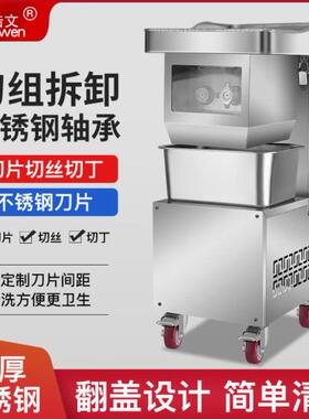浩文切肉机不锈钢切片切丝机
