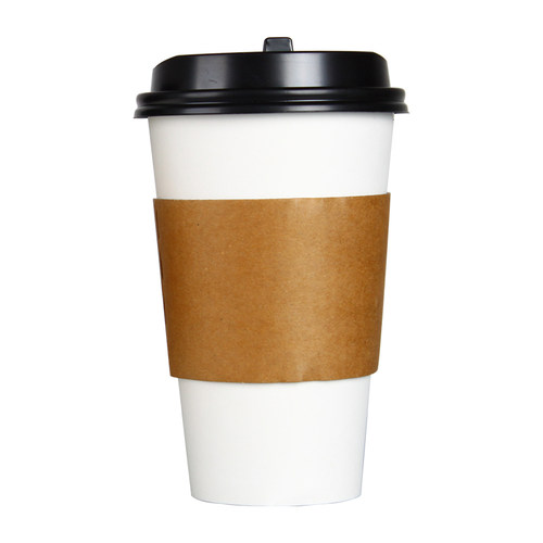 一次性杯套纸瓦楞隔热防烫杯套奶茶杯套咖啡牛皮纸杯套定制logo - 图3