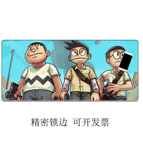 恶搞哆啦A梦GTA5侠盗飞车游戏周边鼠标垫电脑键盘桌垫超大鼠标垫 - 图2