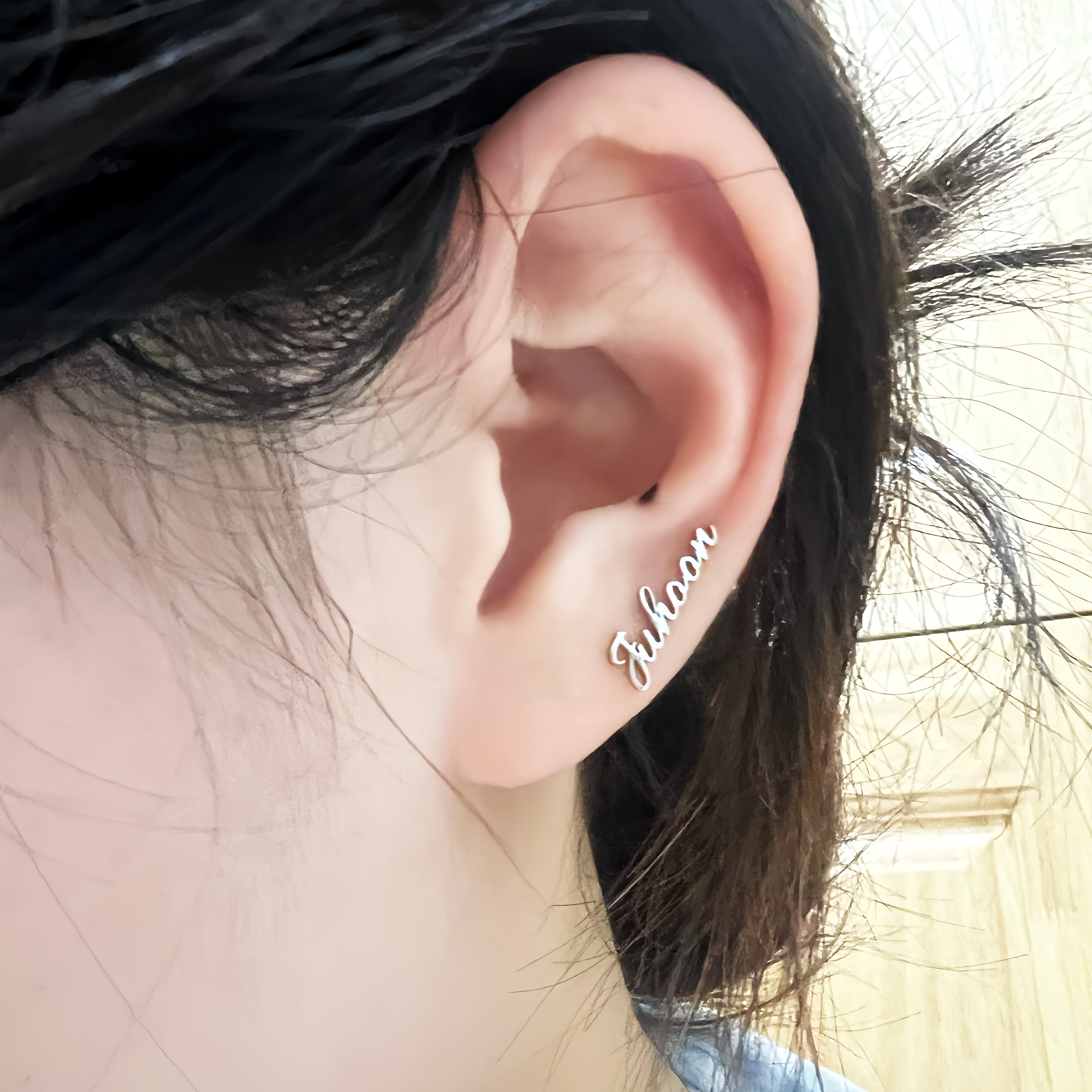 Juhoon 金主训耳钉同款钛钢不褪色蝴蝶扣耳饰粉丝应援批发耳环,淘宝优惠券,粉丝福利购,淘宝优惠卷