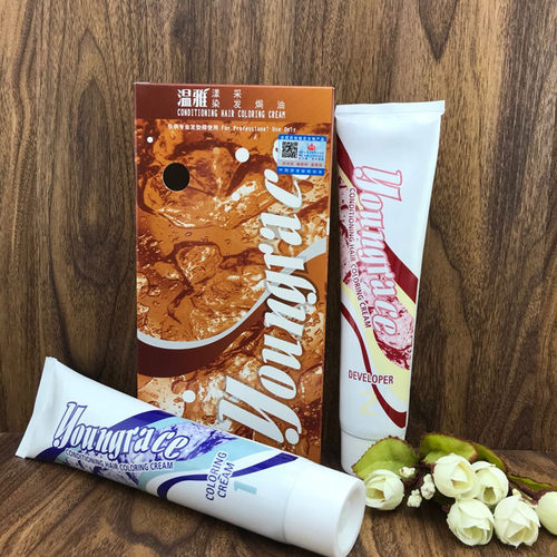 温雅漾采染膏焗油170mlx2 自然黑色啡黑栗棕色咖啡染膏纯植物染膏 - 图2