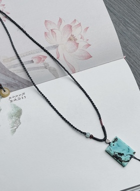 手工编织项链绳和田玉翡翠