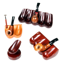 2 pieces recommended practical new tool accessories Solid wood glossy multi-position smoke bucket holder base multi-style