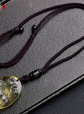 黄水晶吉牛开天牛鸡迎禄吉祥吊坠