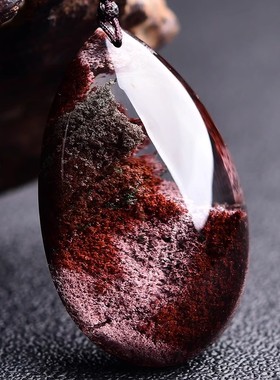 幽灵聚宝盆吊坠滴水型水滴景石