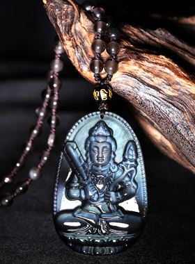速发礼物鬼蓝眼虚空藏菩萨吊坠生肖属牛虎虚空臧普萨本命佛礼物