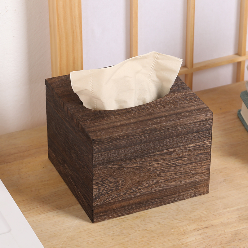 纸巾盒客厅茶几木质抽纸盒家用厨房餐巾纸盒卫生纸收纳盒纸抽简约 - 图3