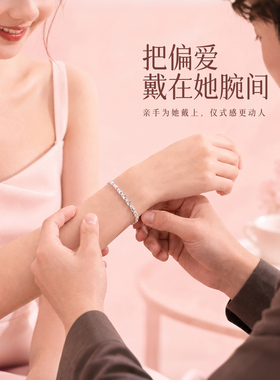 新款高颜值小兔子银手链足银999