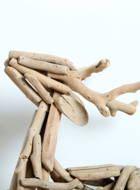 美式风麋鹿橱窗道具木质工艺品