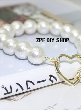 diy螺丝拧扣微镶水钻项链