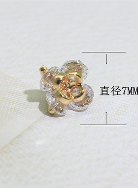 水钻吊坠手链小挂件铜镀金