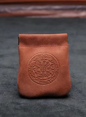 DIY文玩核桃收纳袋真皮可定制LOG
