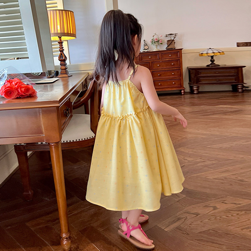 栀了成长记童装女童度假田园风吊带裙夏季儿童甜美裙子洋气连衣裙,淘宝优惠券,粉丝福利购,淘宝优惠卷