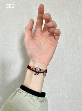 本命年醒狮纳福红绳手链