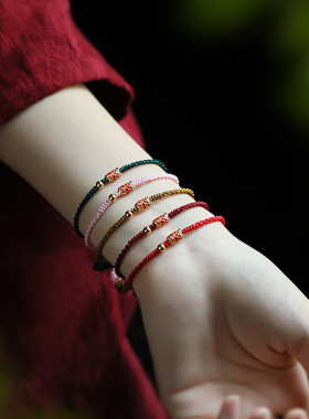 黄金上岸锦鲤好运手链女