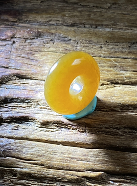 新疆和田玉糖玉平安扣隔珠吊坠挂坠佛珠配件