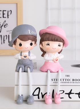 客厅房间桌面装饰吊脚娃娃摆件