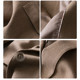 ຊຸດ linen camel ຄລາສິກ