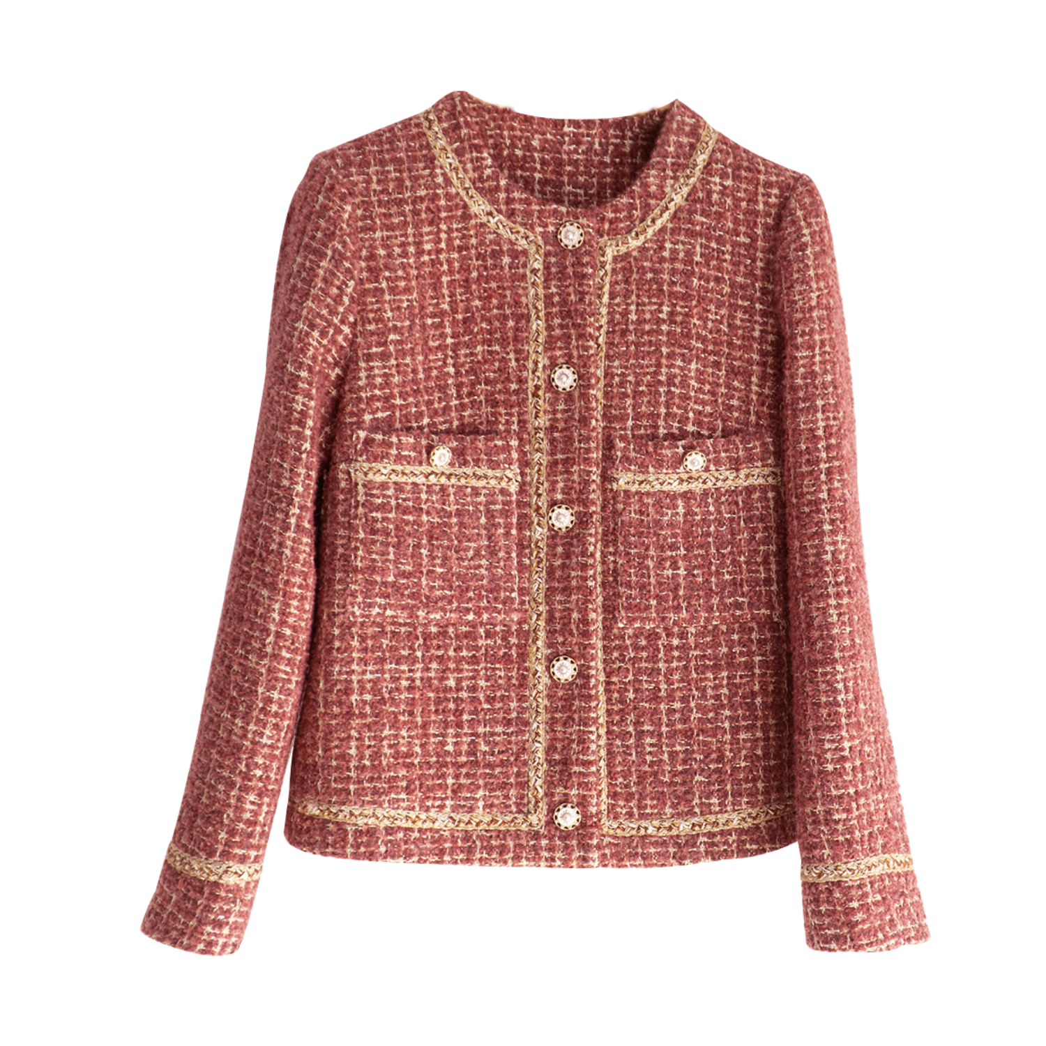 高端小香风外套女2025新款春春羊毛开衫外搭短款粗花呢编织上衣,淘宝优惠券,粉丝福利购,淘宝优惠卷